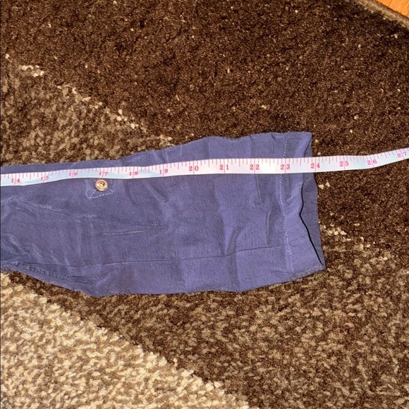 Kismet Utility Jacket Blue with Cinched Waist and Collared Neckline - Picture 15 of 15